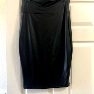 Black Mid Length Skirt